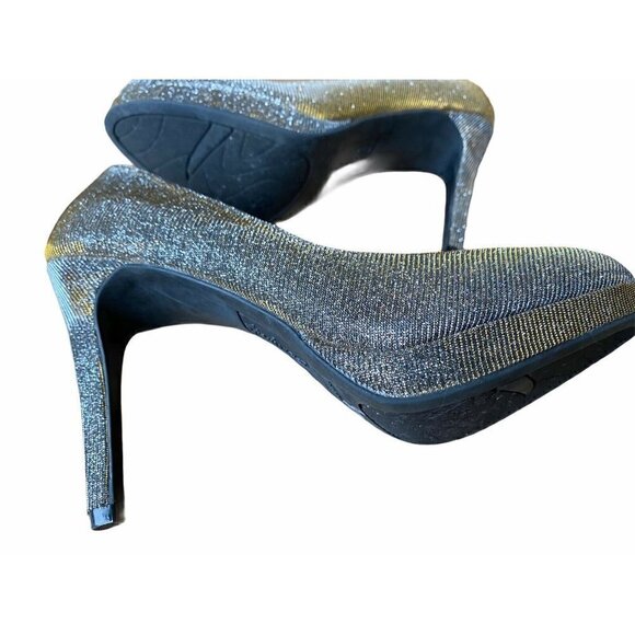 Fioni Nights‎ Gold & Silver Sz 8 Platform Pumps - Picture 5 of 6